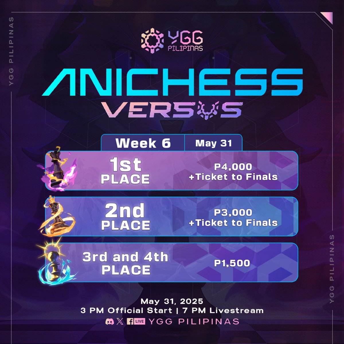 FINAL ROUND: WEEK 6 IS HERE! 🧠🔥

If the <a href="/AnichessGame/">Anichess</a> tournament were a movie, we’re already at the part with background music and slow-motion effects.

But that doesn’t mean you should move in slow-mo too—because this is your last chance to make a move!

Who knows? You might