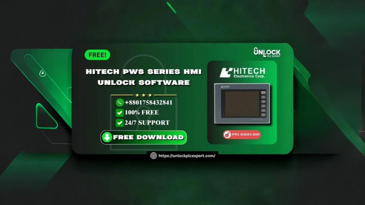 Unlockplcexpert's tweet image. Hitech PWS SERIES HMI Unlock Software – Get It Free Now #hitechpws #hmisoftwareunlock
 #plcunlocktool #unlockplcexpert 
#automationtools #plchelp
 #plcservice 
#giveaway #quote
 #win #metawin 
 #marketing
 #pwsunlocktool