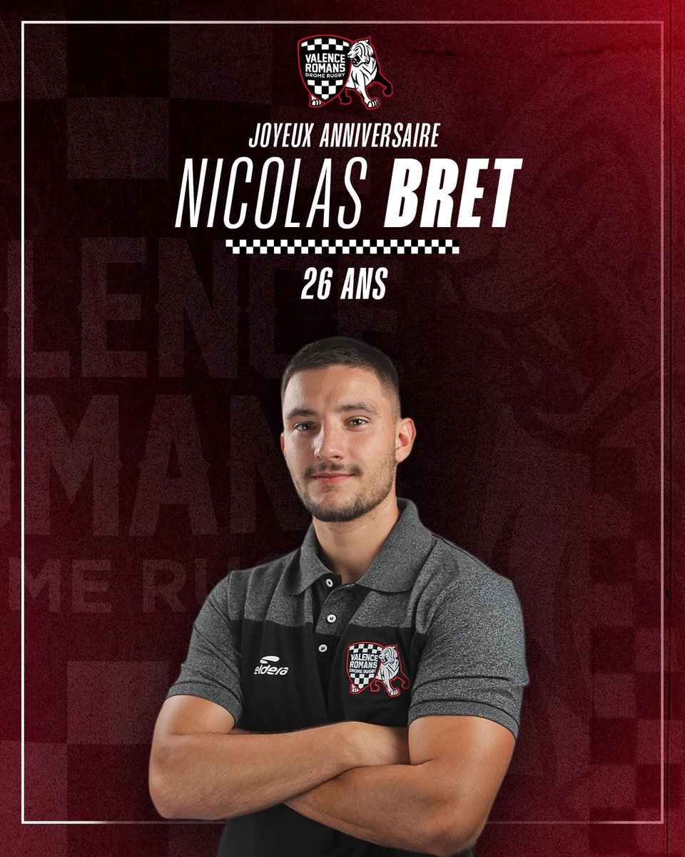𝗔𝗡𝗡𝗜𝗩𝗘𝗥𝗦𝗔𝗜𝗥𝗘 𝗗𝗔𝗠𝗜𝗘𝗥 🎂

Joyeux anniversaire à 𝐍𝐢𝐜𝐨𝐥𝐚𝐬, notre préparateur physique des Espoirs qui fête aujourd'hui ses 26 ans ! 🏁

#HAPPYBIRTHDAY