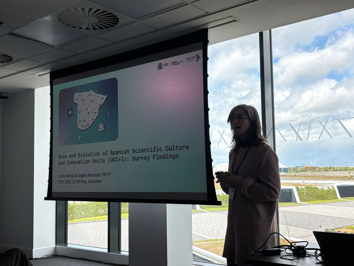 FECYT (@fecyt_ciencia) on Twitter photo ➡ Participamos en Aberdeen (Escocia) en la conferencia de comunicación social de la ciencia #PCTS2025, donde presentamos nuestro informe de las UCC+I y los estudios del <a href="/sciencemedia_es/">Science Media Centre España</a> sobre la experiencia del personal investigador en los medios de comunicación y redes sociales ➡ Participamos en Aberdeen (Escocia) en la conferencia de comunicación social de la ciencia #PCTS2025, donde presentamos nuestro informe de las UCC+I y los estudios del <a href="/sciencemedia_es/">Science Media Centre España</a> sobre la experiencia del personal investigador en los medios de comunicación y redes sociales