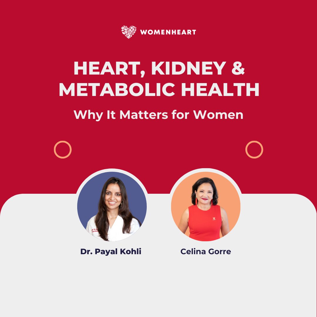 Heart, kidney &amp; metabolic health are linked—yet too often treated separately. Hear from Dr. Payal Kohli &amp; Celina Gorre on what women need to know.

🎥 Watch the full HeartTalk now: youtu.be/vM8DdOO3A1Q

#HeartHealth #WomensHealth #HeartTalk #TreatMeRight
