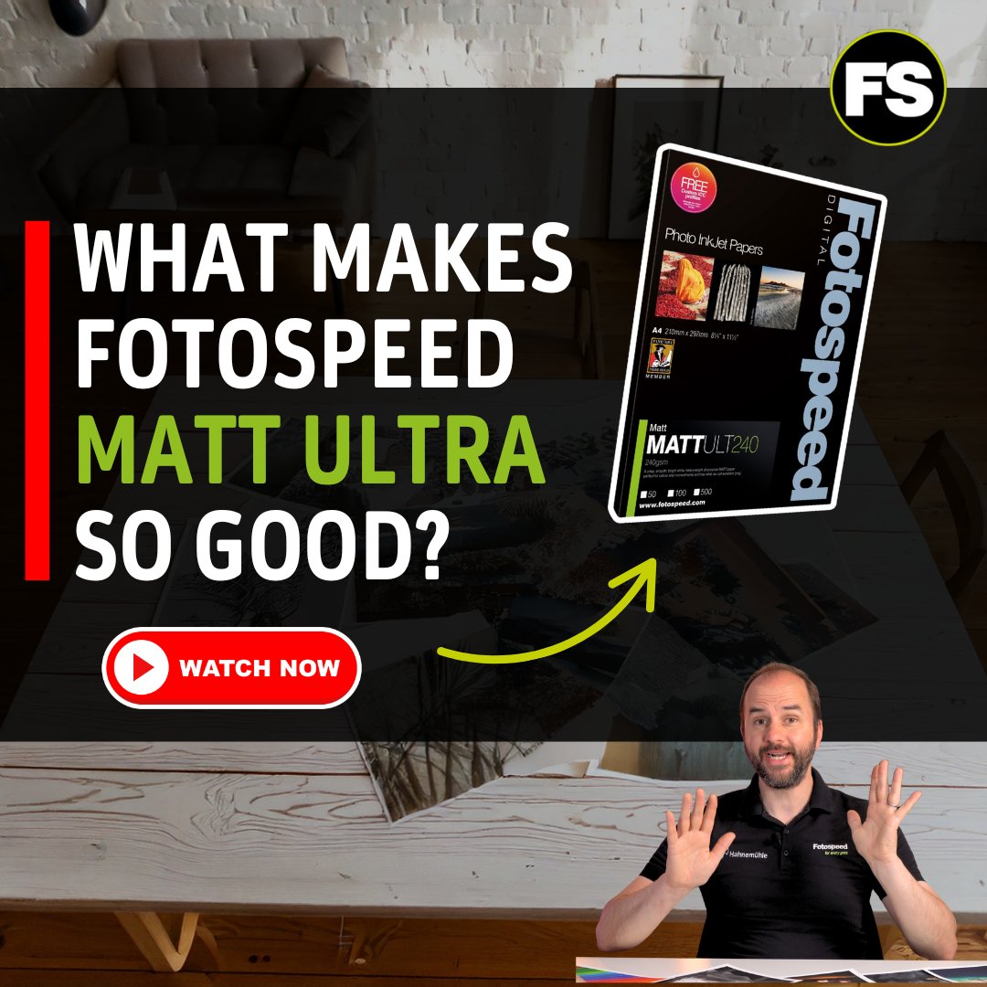 📸 Why is Matt Ultra 240gsm a favourite among photographers?

Explore its bright white, smooth matt finish that delivers pin-sharp images with vibrant colours.

🎥 Watch our latest video: youtu.be/xyoCJGC6xHA

#Fotospeed #MattUltra
