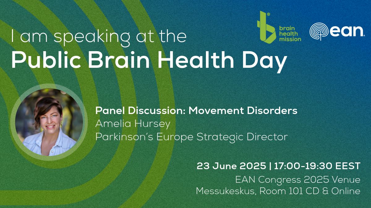 Parkinson's Europe 🌷 (@parkinsonseu) on Twitter photo Our Strategic Director Amelia is really looking forward to speaking at <a href="/EANeurology/">European Academy of Neurology</a>'s Public Brain Health Day panel discussion during #EAN2025 - part of EAN's Brain Health Mission. đź§
👉 You can watch along online - find out more and register: buff.ly/2oFZYCt
👉 And Our Strategic Director Amelia is really looking forward to speaking at <a href="/EANeurology/">European Academy of Neurology</a>'s Public Brain Health Day panel discussion during #EAN2025 - part of EAN's Brain Health Mission. đź§
👉 You can watch along online - find out more and register: buff.ly/2oFZYCt
👉 And