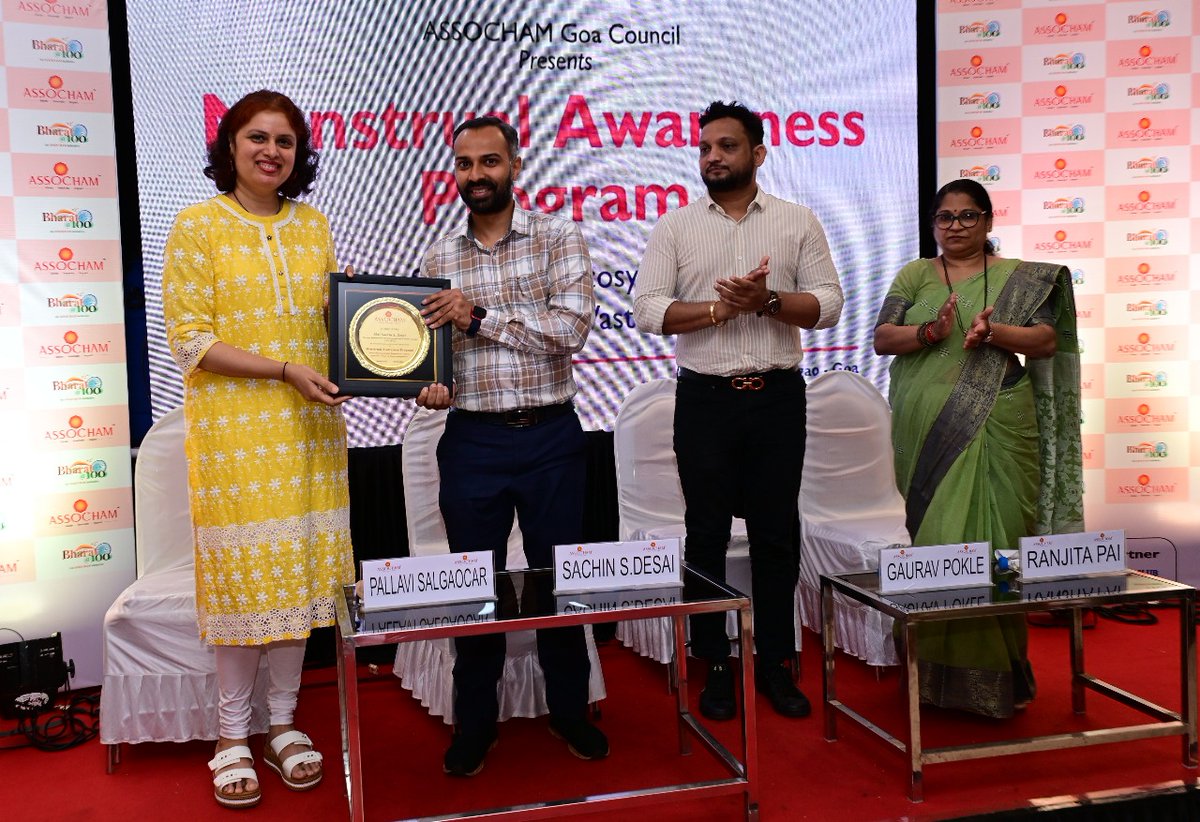ASSOCHAM Goa State Council hosted a focused session on Menstrual Awareness Program on Pioneering Sustainable Ecosystems in Hygiene, Sanitation, Water &amp; Waste Management in collaboration with the Department of Environment &amp; Climate Change, Government of Goa, and supported by the