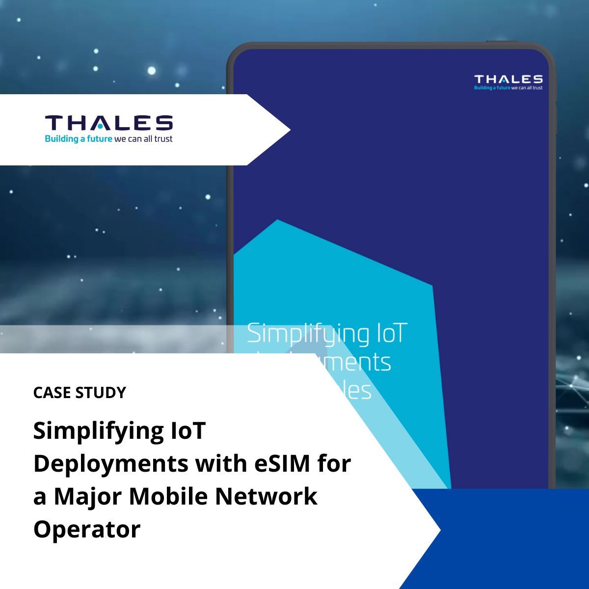 IoTNow_'s tweet image. LATEST CASE STUDY: Simplifying IoT Deployments with eSIM for a Major Mobile Network Operator.
Access here! bit.ly/4cTaE5z
#TelecomTech #eSIMForIoT #IoTCaseStudy
@thalesgroup
