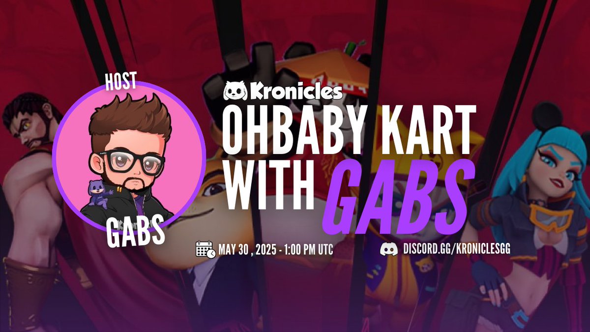 Fuel up and see if you’ve got what it takes to outrun <a href="/fsgabskrn/">Gabs</a> on <a href="/ohbabykart/">Oh Baby Kart</a>!

🗓️1:00 PM UTC
📍Kronicles server