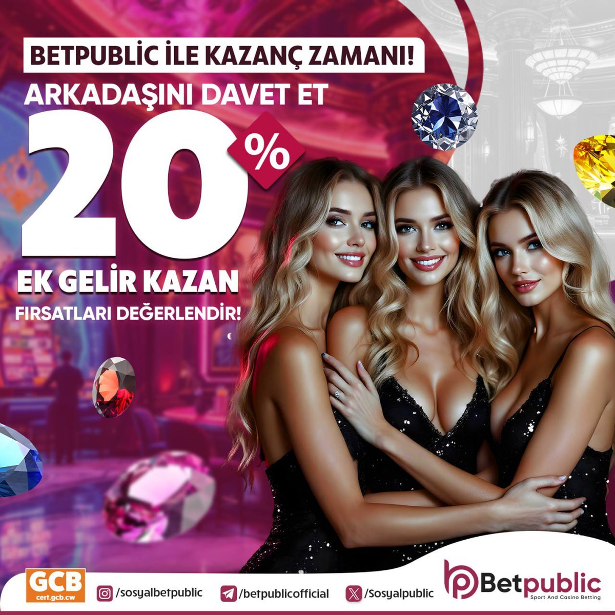 BETPUBLİC'TEN KAÇIRILMAYACAK FIRSAT!

Arkadaşını Getir, %20 Ek Gelir Kazan!

Nasıl mı? Hemen arkadaşını davet et, hem onlar kazansın, hem sen!

Daha fazla arkadaş, daha fazla kazanç! 

Şimdi davet et ve ek gelir fırsatını kaçırma!

Güncel Giriş Bio'da