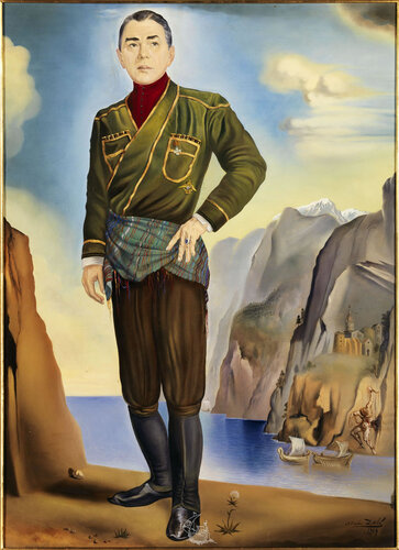 Portrait of the Prince Gourielli, 1954 #artbots #dali