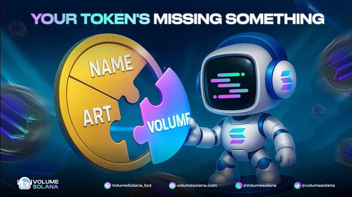 "What’s Missing From Your Launch Stack?

You’ve got the name, the art, the meme.
But what’s your volume plan?

Onchain traction isn’t luck — it’s built.
📊 Real momentum starts with real tools — like VSB.

#Solana #TokenLaunch #Volume #VSB #Memecoin"