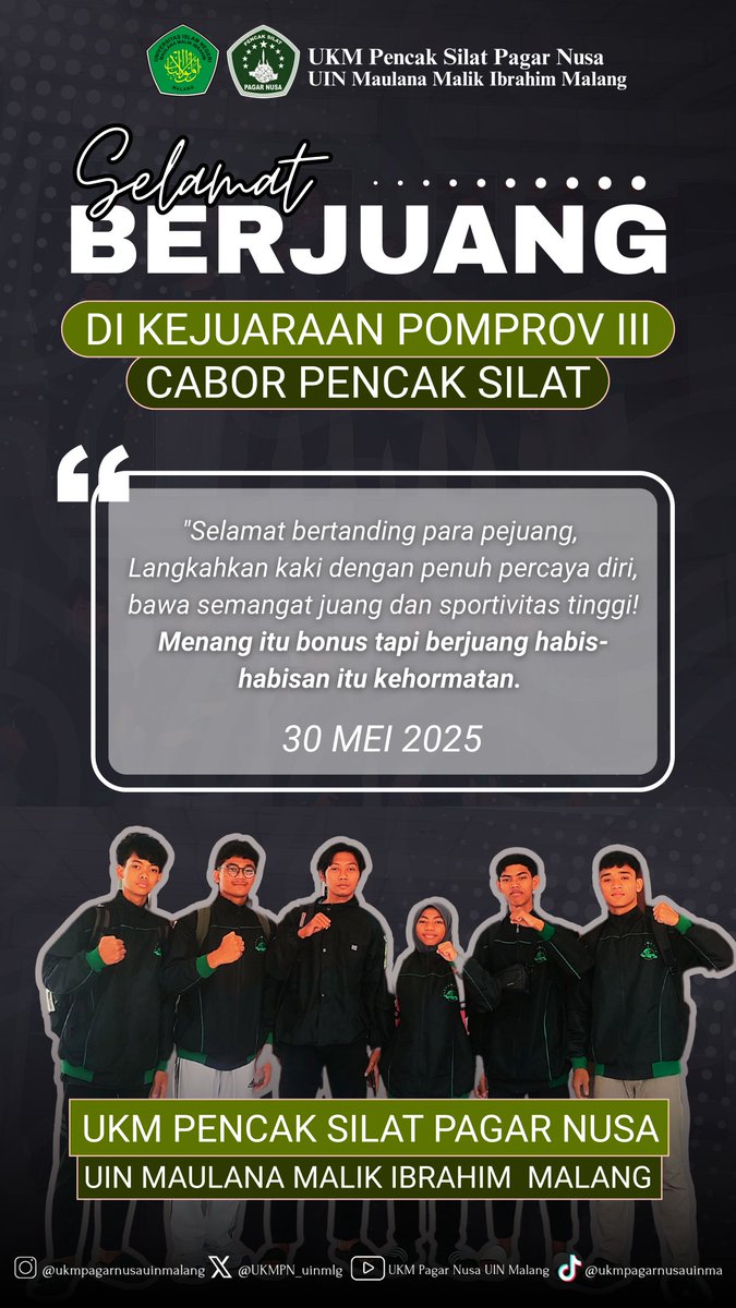 Semangat dan selamat berjuang di kejuaraan POMPROV III, di UBAYA semoga mendapat hasil yang memuaskan Aamiin...
