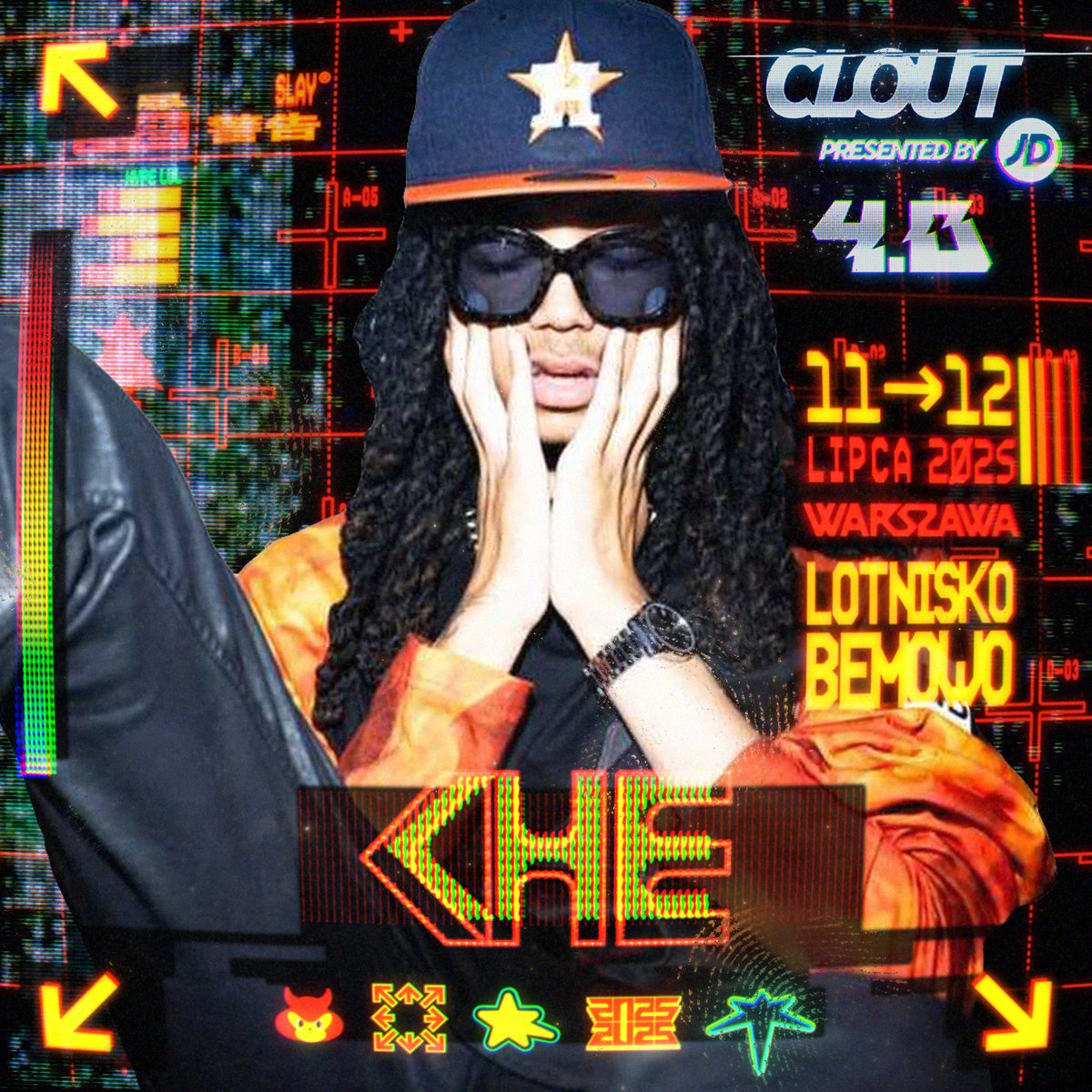 Che dołącza do line-upu CLOUT Festival presented by JD!

18-letni raper to sensacja z kolebki trapu, Atlanty, który przebił się do świadomości słuchaczy za sprawą viralowego singla “OFF THE LOT REMIX” 🔊

SECURE UR TIX: tixyapp.com/event/clout-fe…