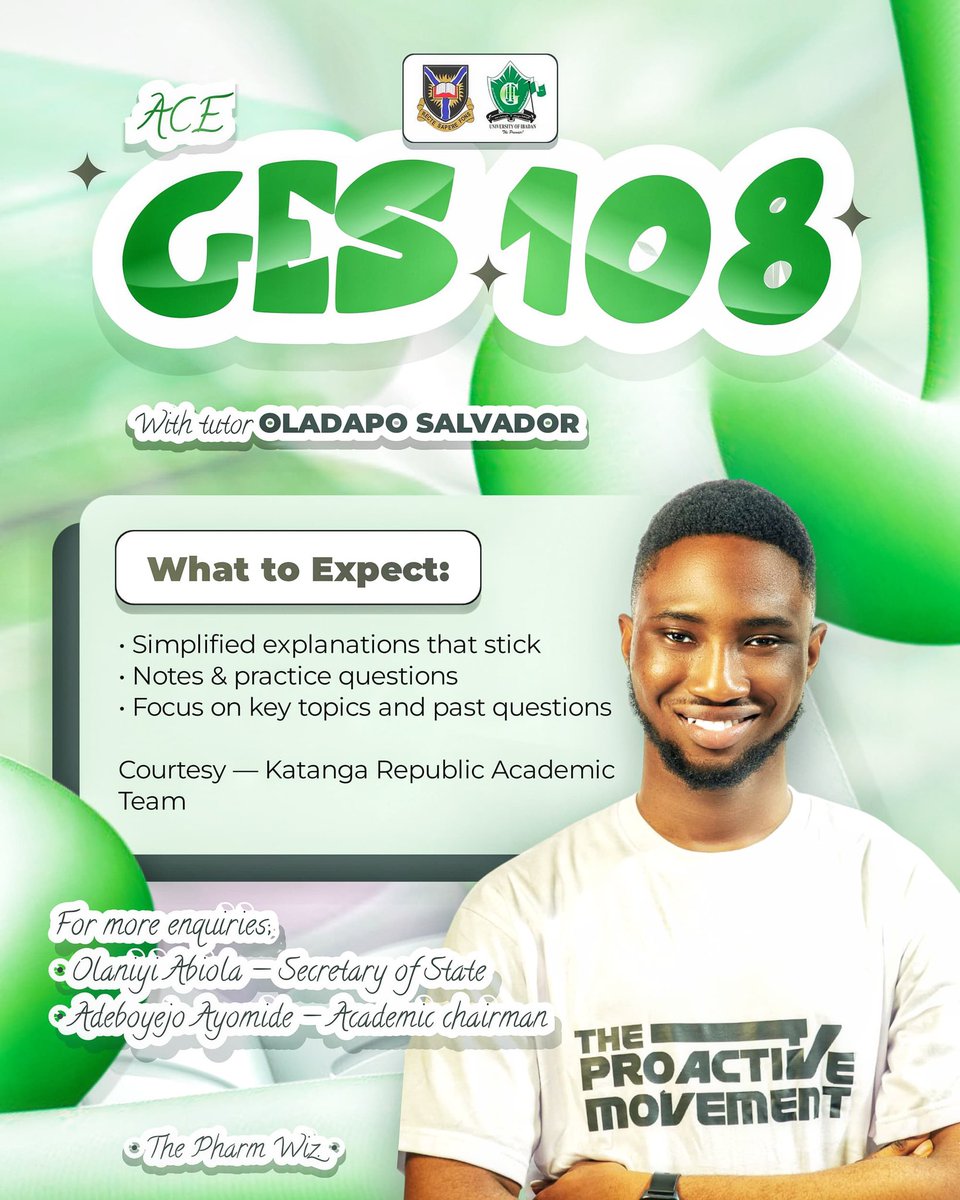 katangarepublic's tweet photo. ππ«π· Struggling with GES 108 (French)?
ACE it with K.R.A.T TONIGHT! β¨
Tutor Oladapo Salvador (95%) breaks it down!
ποΈ Fri, May 30 | β° 5PM | π INDY JCR
Donβt miss it! π
Join: https://t.co/e9aKjNSokA
#GES108 #French #UIbadan #Tutorial #ExamPrep https://t.co/dajimHWI2f