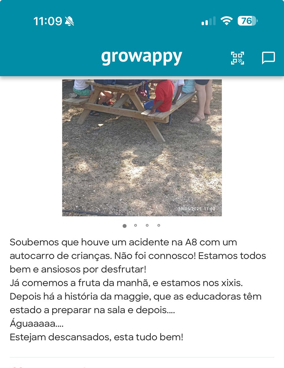A escola da Saori continua a atualizar sobre tudo, incluindo sobre o acidente com o outro ônibus de outra escola com criancas, que não houve feridos fatais, graças a Deus.
Ahhhh meu core! ❤️