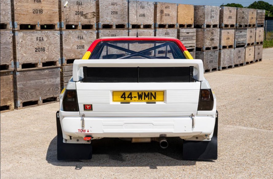 WRCPAST's tweet image. 1984/85 Audi Sport Quattro S1 

The ex-works, Hannu Mikkola/Arne Hertz

Registration no. 44 WMN

One of 20 works cars retained by Audi

Winner of the 1986 Welsh International and National Breakdown rallies

Estimate: £1,200,000 - £1,400,000

Sold N/S 

📸 Bothams 

@OfficialWRC