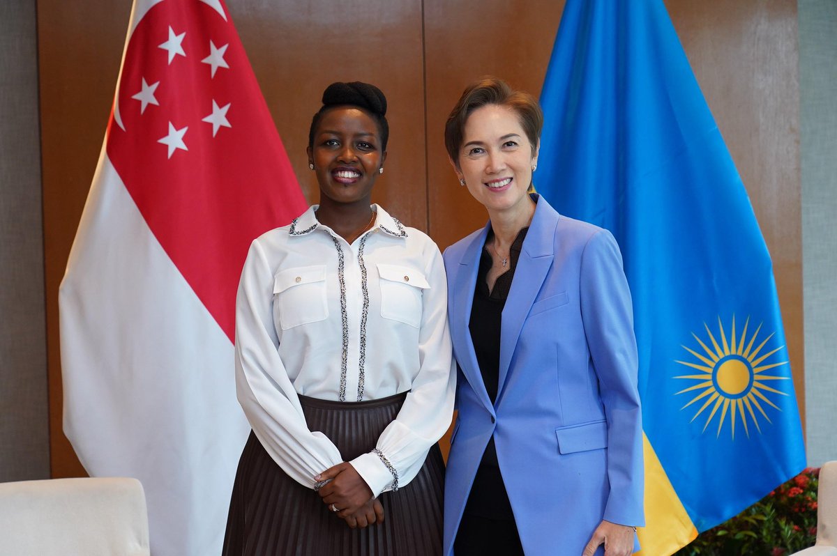 Ministry of ICT and Innovation | Rwanda (@rwandaict) on Twitter photo Minister <a href="/MusoniPaula/">Paula Ingabire</a> met with Minister Josephine Teo (<a href="/joteo_ylm/">Josephine Teo</a> ) of Singapore's Ministry of Digital Development and Information (<a href="/SingaporeMDDI/">MDDI Singapore</a>), reaffirming the strong partnership between Rwanda and Singapore.
Their discussion focused on advancing collaboration in AI, Minister <a href="/MusoniPaula/">Paula Ingabire</a> met with Minister Josephine Teo (<a href="/joteo_ylm/">Josephine Teo</a> ) of Singapore's Ministry of Digital Development and Information (<a href="/SingaporeMDDI/">MDDI Singapore</a>), reaffirming the strong partnership between Rwanda and Singapore.
Their discussion focused on advancing collaboration in AI,
