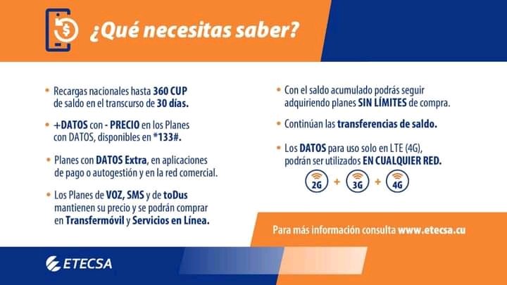 📌 A partir de hoy, 30 de mayo de 2025, entrarán en vigor nuevas medidas comerciales para personas naturales, en el servicio de telefonía móvil.
📍Detalles en 👇

etecsa.cu/es/noticias/nu…

#EtecsaConCuba <a href="/ETECSAGranma/">Bayamesa2025</a> <a href="/FonsecaOsmely/">Osmely Yudinich Fonseca Rosabal</a>