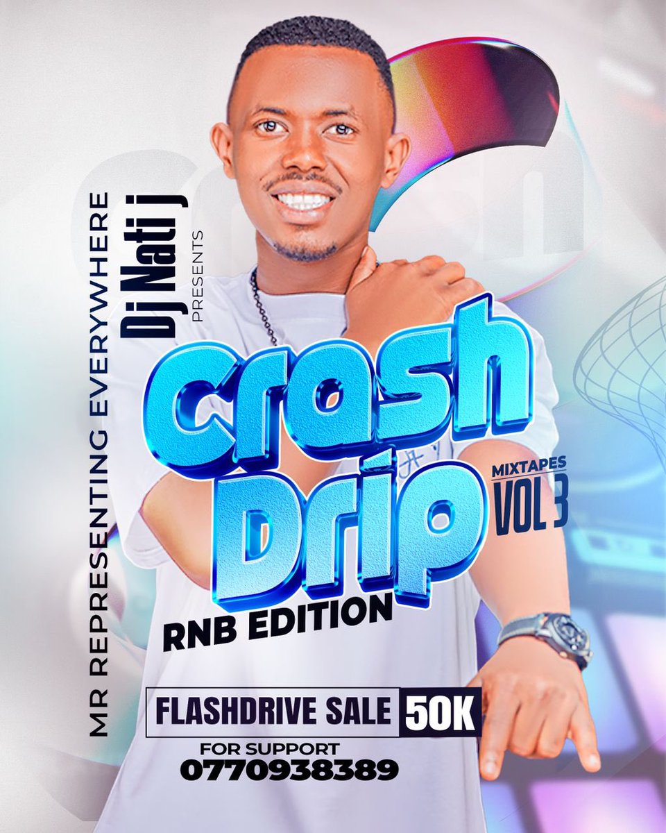 CynthiaZalwango's tweet image. DJ @DjNatiJ Presents: Crash Drip Vol. 3 – RnB Edition 🔥
Get your groove on with the hottest mixtape in town!
💿 Now available on flash drive – Only 50K!
📞 For support &amp;amp; orders: 0770938389
#CrashDripVol3 #DJNatJ #RnBVibes #MixtapeSeason