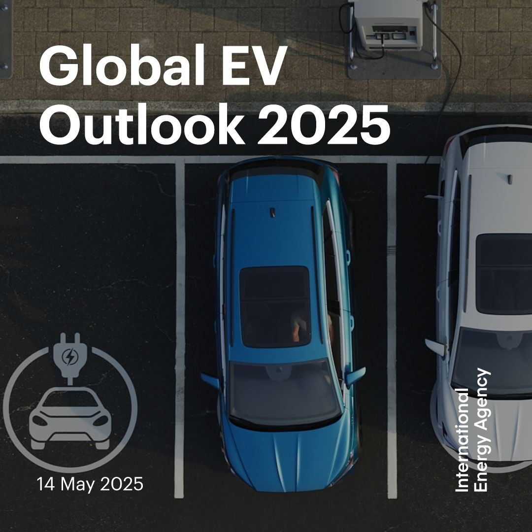 Explore our Global EV Outlook 👇

The electric car industry iea.li/4mBnkmr
Outlook for electric mobility iea.li/43deLoQ
EV charging iea.li/42YR0C4
EV batteries iea.li/4kpyZTm
Outlook for energy demand iea.li/43i3ZxD