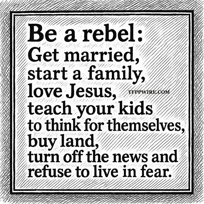 GuntherEagleman's tweet photo. Be a rebel! https://t.co/3j7Znp6SwD