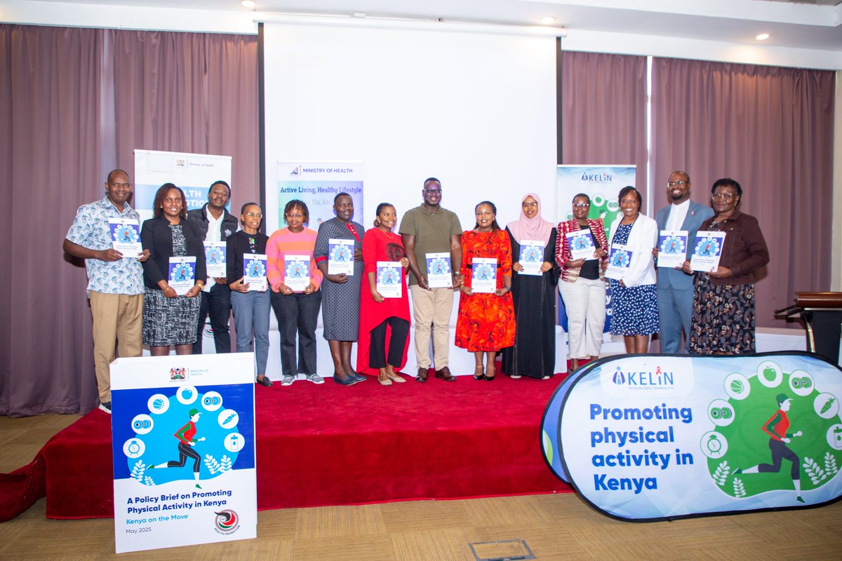 KELIN (@kelinkenya) on Twitter photo It’s official!🎊🎉
We have handed over the policy brief on #PromotingPhysicalActivity, a crucial step toward building a healthier, more active Kenya. 🇰🇪💪
with <a href="/MalecheAllan/">Allan Maleche</a>, <a href="/MOH_Kenya/">Ministry of Health</a>, <a href="/MOH_DHP/">Health Promotion Kenya</a>, <a href="/IILAinfo/">International Institute for Legislative Affairs</a>, <a href="/NCDAllianceKe/">NCD Alliance Kenya</a>, <a href="/Jhpiego/">Jhpiego</a>, <a href="/JhpiegoKenya/">Jhpiego Kenya</a>, <a href="/WHOKenya/">WHO Kenya</a>, <a href="/UNICEF/">UNICEF</a>, <a href="/aphrc/">APHRC</a>, It’s official!🎊🎉
We have handed over the policy brief on #PromotingPhysicalActivity, a crucial step toward building a healthier, more active Kenya. 🇰🇪💪
with <a href="/MalecheAllan/">Allan Maleche</a>, <a href="/MOH_Kenya/">Ministry of Health</a>, <a href="/MOH_DHP/">Health Promotion Kenya</a>, <a href="/IILAinfo/">International Institute for Legislative Affairs</a>, <a href="/NCDAllianceKe/">NCD Alliance Kenya</a>, <a href="/Jhpiego/">Jhpiego</a>, <a href="/JhpiegoKenya/">Jhpiego Kenya</a>, <a href="/WHOKenya/">WHO Kenya</a>, <a href="/UNICEF/">UNICEF</a>, <a href="/aphrc/">APHRC</a>,