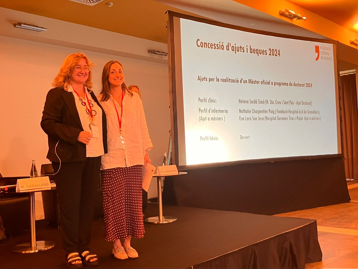 🎓 Helena Sardà rep el suport de l'ACD per al seu doctorat. Una aposta per la investigació clínica. Enhorabona! #aCATdiabetis