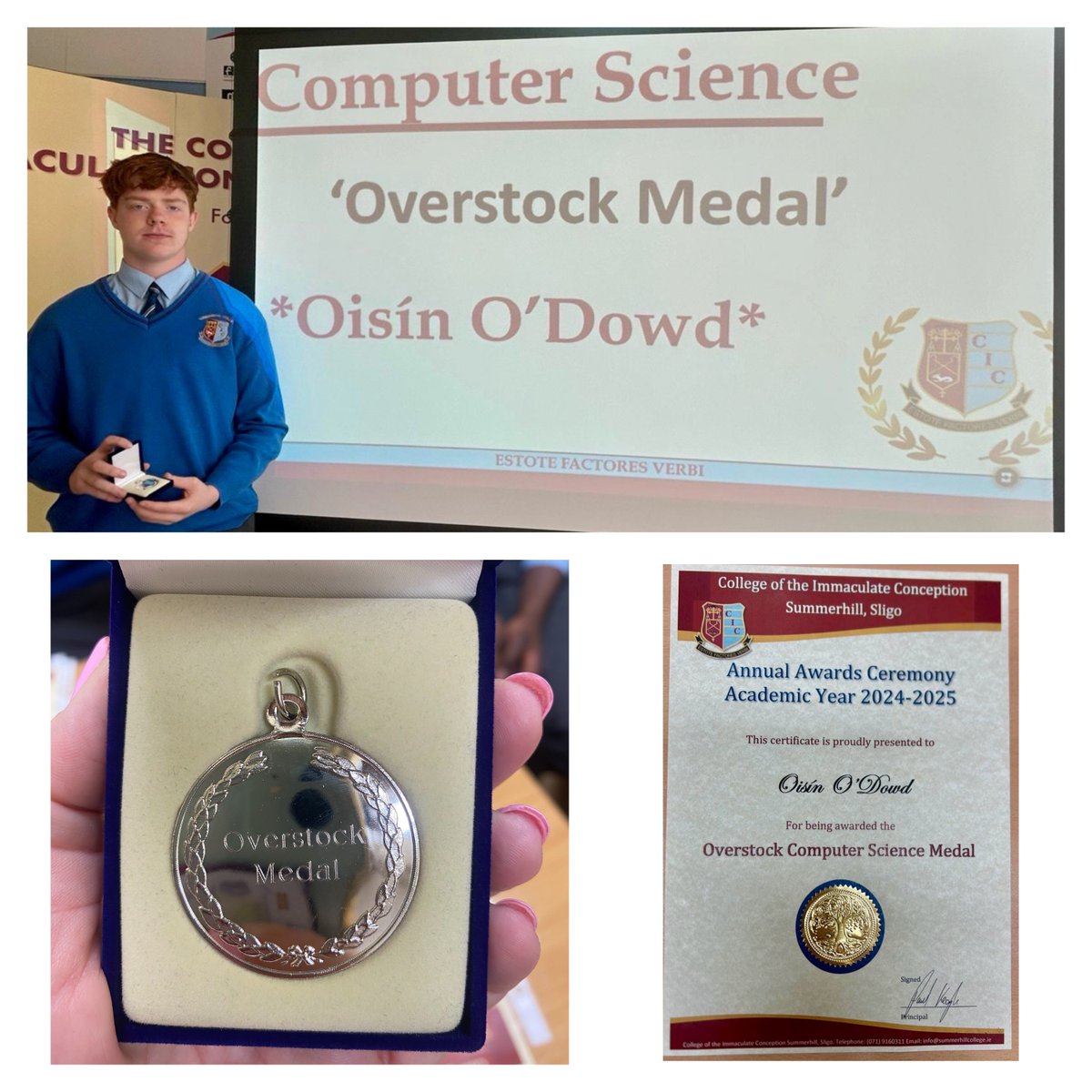 Overstock Ireland, now t/a Beyond, Inc. (@ostkireland) on Twitter photo Congratulations to OisĂn O'Dowd, recent winner of the 2025 Overstock Medal in <a href="/cicsummerhill/">Summerhill College</a>!
#STEM #computerscience #SoftwareEngineering Congratulations to OisĂn O'Dowd, recent winner of the 2025 Overstock Medal in <a href="/cicsummerhill/">Summerhill College</a>!
#STEM #computerscience #SoftwareEngineering