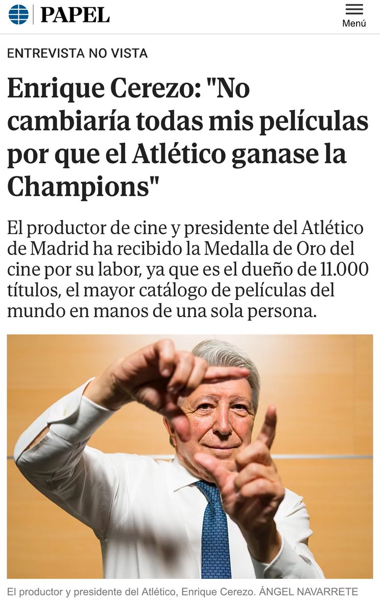 ¿Cerezo diciendo que no a una copa? No creo, serán fake news.