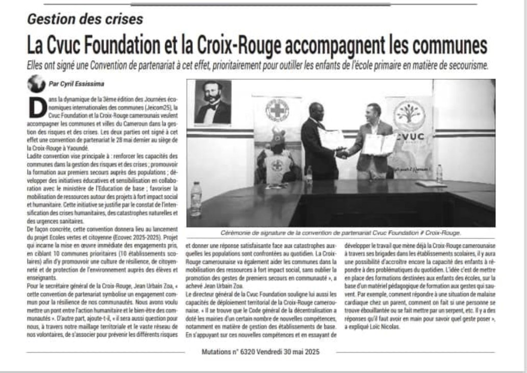 Fondation des Communes et Villes Unies du Cameroun (@cvuc_foundation) on Twitter photo 