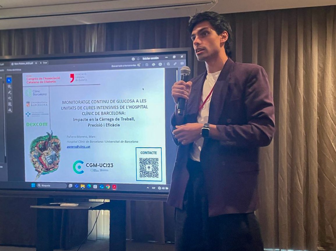 Marc Pañero-Moreno (@mpaneromoreno) on Twitter photo Gran experiència al XVIIIè Congrés de l’<a href="/acdiabetis/">ACD Associació Catalana Diabetis</a> compartint els primers resultats sobre l’ús de la monitorització contínua de glucosa en pacients crítics. Un pas més cap a una atenció més precisa, eficient i individualitzada. Gràcies a totes les persones col·laboradores. Gran experiència al XVIIIè Congrés de l’<a href="/acdiabetis/">ACD Associació Catalana Diabetis</a> compartint els primers resultats sobre l’ús de la monitorització contínua de glucosa en pacients crítics. Un pas més cap a una atenció més precisa, eficient i individualitzada. Gràcies a totes les persones col·laboradores.