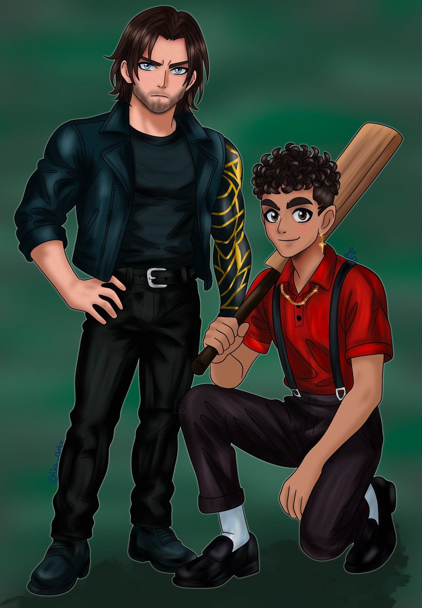 lia_artx's tweet photo. Just me, jamming my two comfort characters into one drawing bc I can🫣😂

#SaveDeadBoyDetectives
#buckybarnesfanart https://t.co/8YINYVHaMh