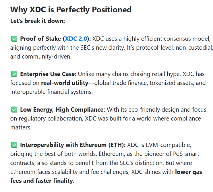 LienGreta61120's tweet photo. $XDC is #7 in PoS rankings ( @CoinMarketCap ) and rising fast! @XDC_Network_
With SEC backing and low-energy, enterprise-ready tech, it’s the future of blockchain.
Unlock the full story 👇
https://t.co/uFy9E7RY4X
#XDCCommunity #tradefinance #XDC2 #RWA #BlockchainCommunity https://t.co/w8pzSquWU4