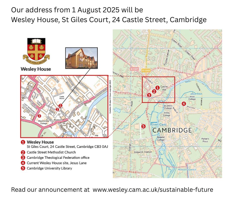 Our new address has been revealed! Read all about it: wesley.cam.ac.uk/sustainable-fu…