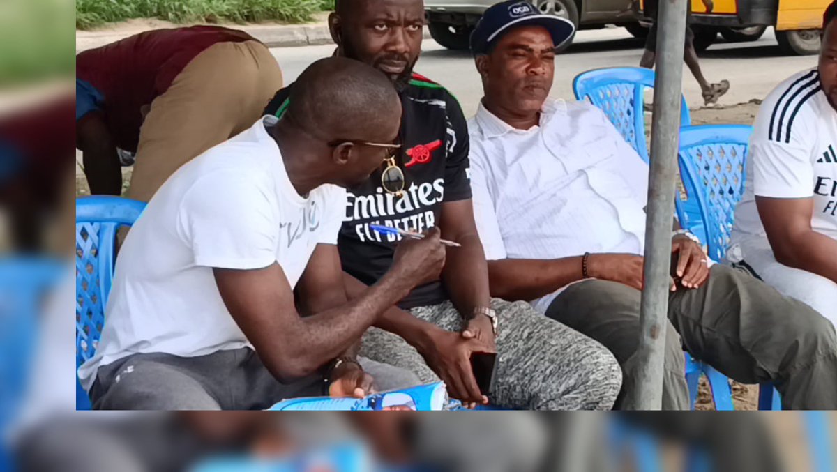 TALENT IDENTIFICATION SCREENING ONGOING 
Our grassroots football talent screening is underway at NAF BASE Field, Shasha Idi-Oro, Lagos. The young players pictured are among the standout talents selected so far.
The exercise continues today
#EasyNterGlobalFc #TalentIdentifcation