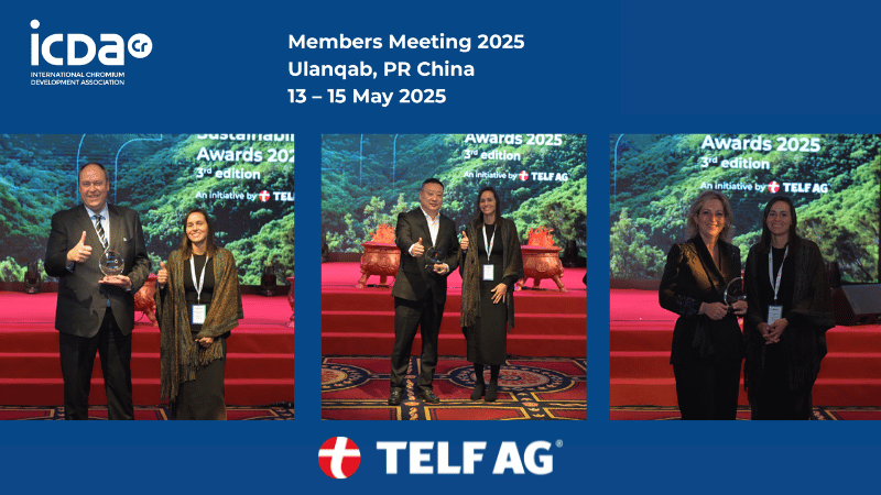 🌍 We joined #ICDA2025 in Ulanqab, China, as Sustainability Sponsor.
Over 150 delegates met to discuss the future of #chromium, #ferroalloys, and industrial sustainability — from green energy integration to global market trends.
A valuable moment of exchange and reflection.