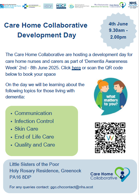 NHSGGC - Care Home Collaborative (@nhsggcchc) on Twitter photo Today the Care Home Collaborative are hosting a development day for care home nurses and carers.
We will learn and talk about how dementia may impact on a variety of health conditions.
<a href="/brainhealthscot/">Brain Health Scotland</a> <a href="/MichelleHaddow3/">Michelle Haddow</a> Today the Care Home Collaborative are hosting a development day for care home nurses and carers.
We will learn and talk about how dementia may impact on a variety of health conditions.
<a href="/brainhealthscot/">Brain Health Scotland</a> <a href="/MichelleHaddow3/">Michelle Haddow</a>