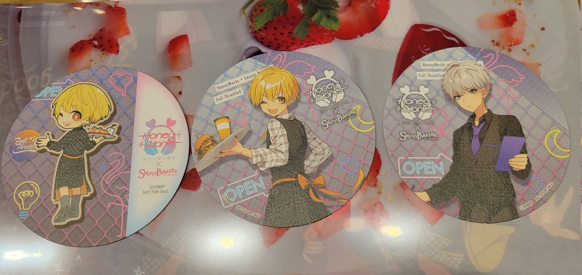【交換】スイパラ 
スイートパラダイス
HoneyWorks ハニーワークス

コースター

【譲】RIO、MEGU

【求】愛蔵、勇次郎

船橋ららぽーとにて手渡し
郵送可
検索からもお気軽にお声かけください。
よろしくお願いします。

出先のためIDなしのため、後ほど画像上げ直します。