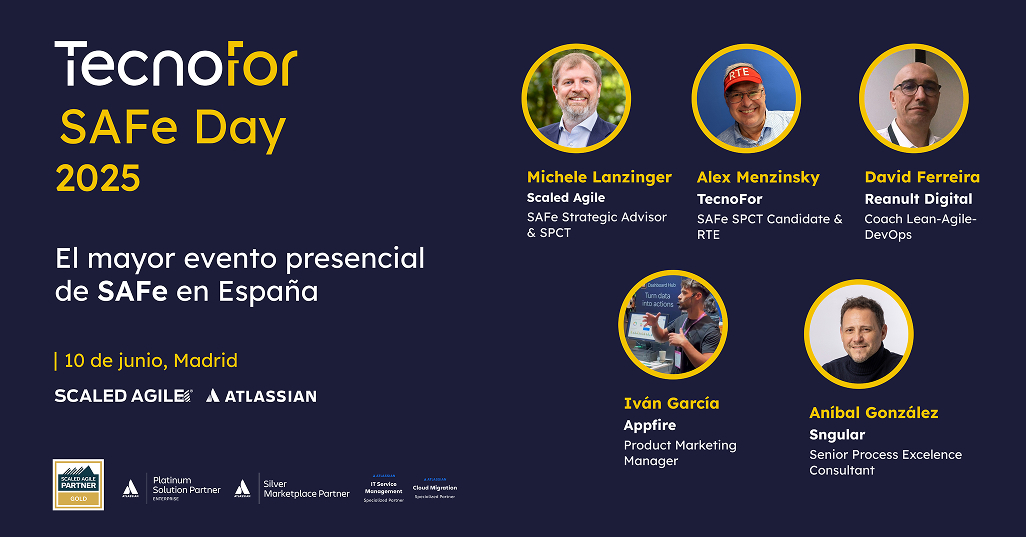 📣 ¡Cuenta atrás para el mayor evento sobre SAFe en España este 2025!

El 10 de junio te esperamos en Madrid con casos reales, herramientas y tecnologías clave (BigPicture, Process Mining, networking... ¡y mucho más!

🎫 Apúntate: shorturl.at/1QqlY

#SAFeDay #SAFeDay2025