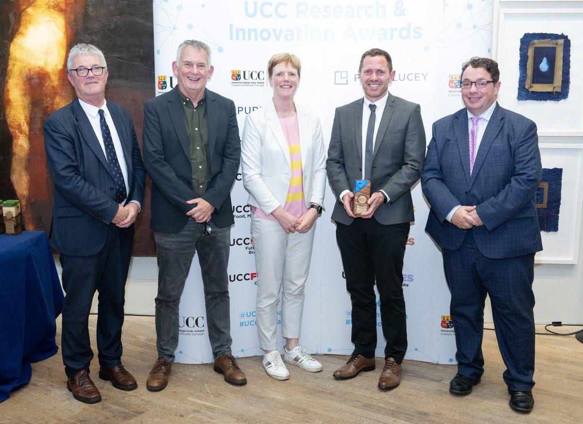 uccinnovation's tweet image. The 2024 @UCC @UCCResearch & Innovation Awards, took place yesterday evening @glucksman .
Researchers were awarded across 22 categories - 5 of which recognise achievements in entrepreneurship & innovation. Congratulations to all recipients!
More: ucc.ie/en/news/2025/u…