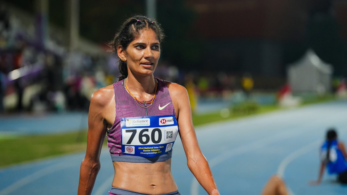 First time was so nice, had to do it twice! 🔥

#TeamIIS star Parul Chaudhary breaks the National Record AGAIN with 9:12.46 on the clock to bag silver at the #AsianChampionships!🥈💨

#AsianAthletics #CraftingVictories 🇮🇳