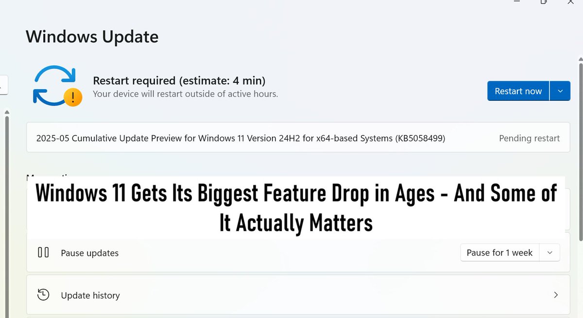 softtechhub's tweet photo. Windows 11 Gets Its Biggest Feature Drop in Ages – And Some of It Actually Matters
https://t.co/jlx7TfpbGu

#Windows11 #FeatureUpdate #TechNews #Microsoft #SoftwareUpgrade #UserExperience #ProductivityTools #TechTrends #OperatingSystem #WindowsFeatures https://t.co/WzSBci63DA