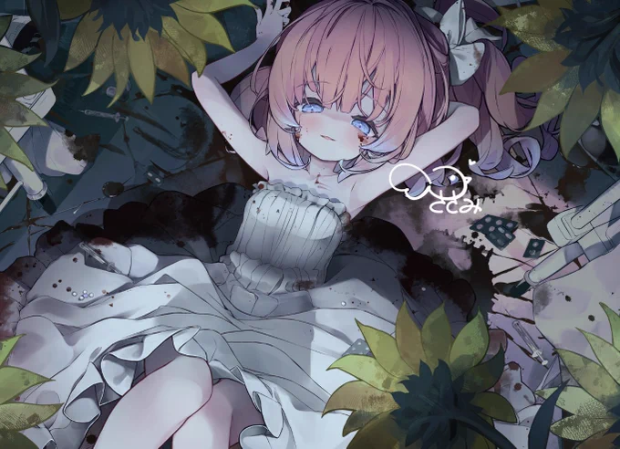 Varium2期生 白星あわわ様(#sirah0siawawa)の歌ってみた動画『化けの花』でイラストを担当させていただきました! どうか皆さんの思い出の1ページに添えていただけると嬉しいです…!