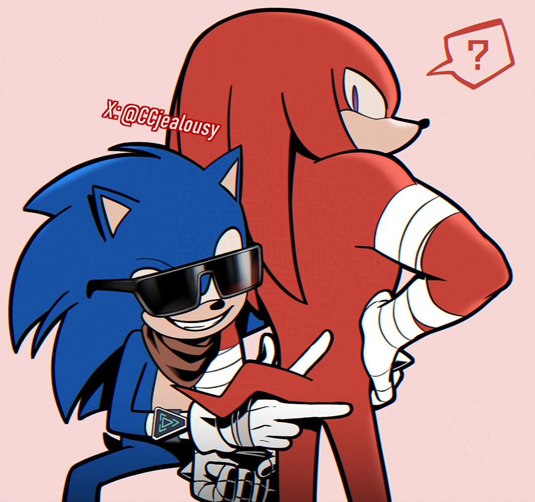 CCjealousy's tweet image. #SonicTheHedgehog #KnucklesTheEchidna