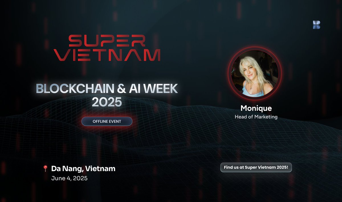 BLOCX. (Official) (@blocx_tech) on Twitter photo 📣 BLOCXERS! We are excited to announce our presence at <a href="/super_vietnam/">SUPER VIETNAM 2025 🇻🇳 | Blockchain & AI Week</a> 2025, next week in Da Nang City, Vietnam. 🇻🇳
Our Head of Marketing & Branding, <a href="/MoniqueGalaxy/">Monique 𝕏</a>, will be attending the event. Hosted by Orochi Network, with over 7,000 attendees, this event brings together 📣 BLOCXERS! We are excited to announce our presence at <a href="/super_vietnam/">SUPER VIETNAM 2025 🇻🇳 | Blockchain & AI Week</a> 2025, next week in Da Nang City, Vietnam. 🇻🇳
Our Head of Marketing & Branding, <a href="/MoniqueGalaxy/">Monique 𝕏</a>, will be attending the event. Hosted by Orochi Network, with over 7,000 attendees, this event brings together