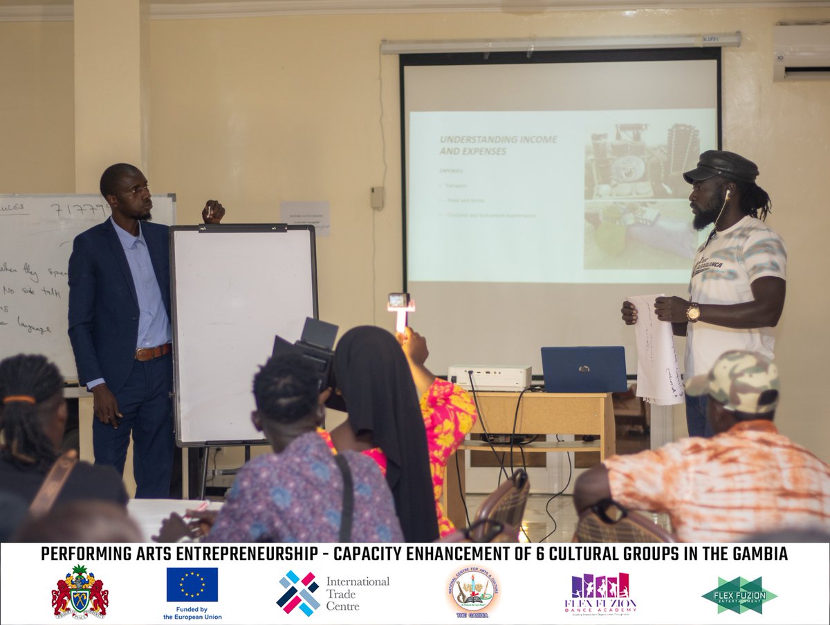 With the support of <a href="/ITC_Gambia/">ITC Gambia</a> we successfully delivered a 4-day intensive training for 6 cultural groups (60 participants) in performing arts entrepreneurship. Empowering them with skills in performance, branding, marketing &amp; many more. #performingartsentrepreneurship #gambia
