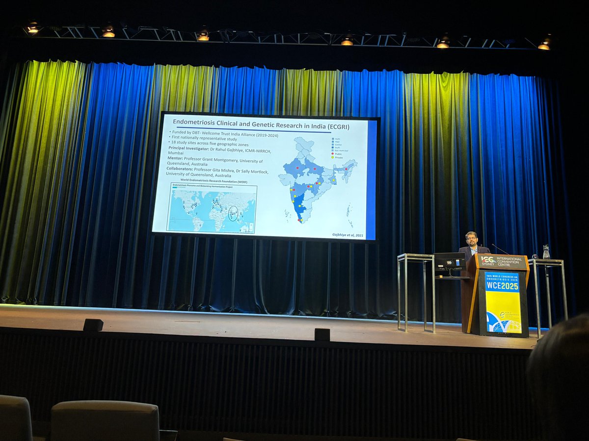 Hrishikesh Munshi (@drhrishikesh17) on Twitter photo Presented our work on delayed endometriosis diagnosis in Indian women at #WCE2025 Sydney! A proud moment for our lab with <a href="/DrRahulGajbhiye/">Dr Rahul Gajbhiye</a> 's keynote, my seminar talk & <a href="/SandhyaAnand84/">Sandhya Anand</a> 's Best Oral Prsntn award. Grateful to <a href="/WorldEndoSoc/">WES</a> <a href="/WERF_research/">WERF</a> <a href="/ICMRDELHI/">ICMR</a> <a href="/icmrnirrch/">ICMR-NIRRCH</a> Presented our work on delayed endometriosis diagnosis in Indian women at #WCE2025 Sydney! A proud moment for our lab with <a href="/DrRahulGajbhiye/">Dr Rahul Gajbhiye</a> 's keynote, my seminar talk & <a href="/SandhyaAnand84/">Sandhya Anand</a> 's Best Oral Prsntn award. Grateful to <a href="/WorldEndoSoc/">WES</a> <a href="/WERF_research/">WERF</a> <a href="/ICMRDELHI/">ICMR</a> <a href="/icmrnirrch/">ICMR-NIRRCH</a>