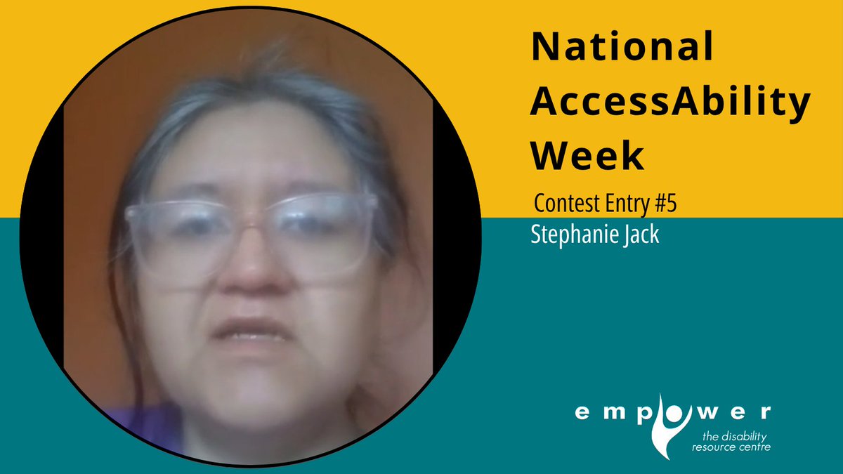 The final entry in our National AccessAbility Week contest is Stephanie Jack!
Check out her heartfelt video poem entry here: ow.ly/XPzu50W11FL
And don't forget to vote by liking her post on our Facebook and Instagram pages!