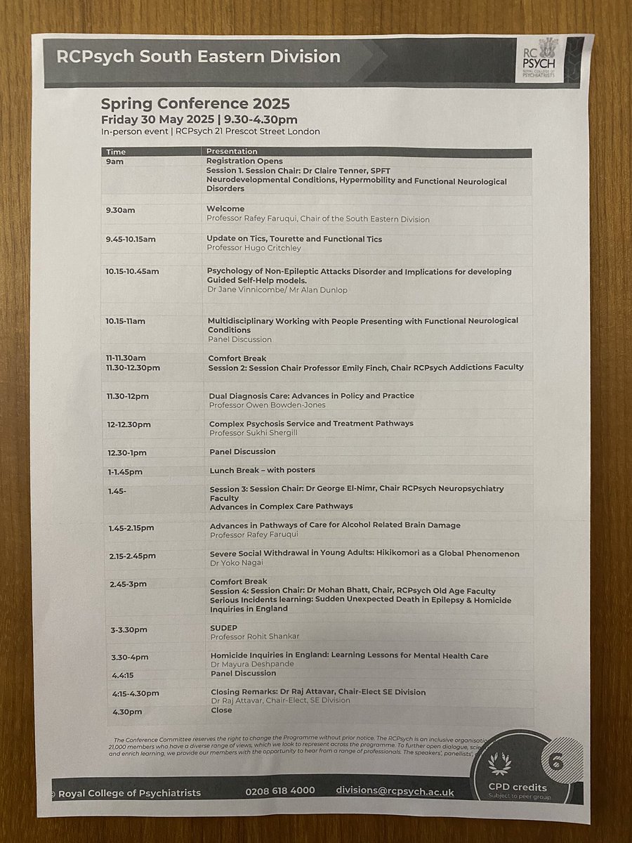 Owen Bowden-Jones (@owenbowdenjones) on Twitter photo Fantastic programme <a href="/rcpsychSE/">RCPsych South Eastern</a> spring conference today. Looking forward to talking about substance use and comorbidity. <a href="/SSA_Addiction/">Society for the Study of Addiction</a> Fantastic programme <a href="/rcpsychSE/">RCPsych South Eastern</a> spring conference today. Looking forward to talking about substance use and comorbidity. <a href="/SSA_Addiction/">Society for the Study of Addiction</a>