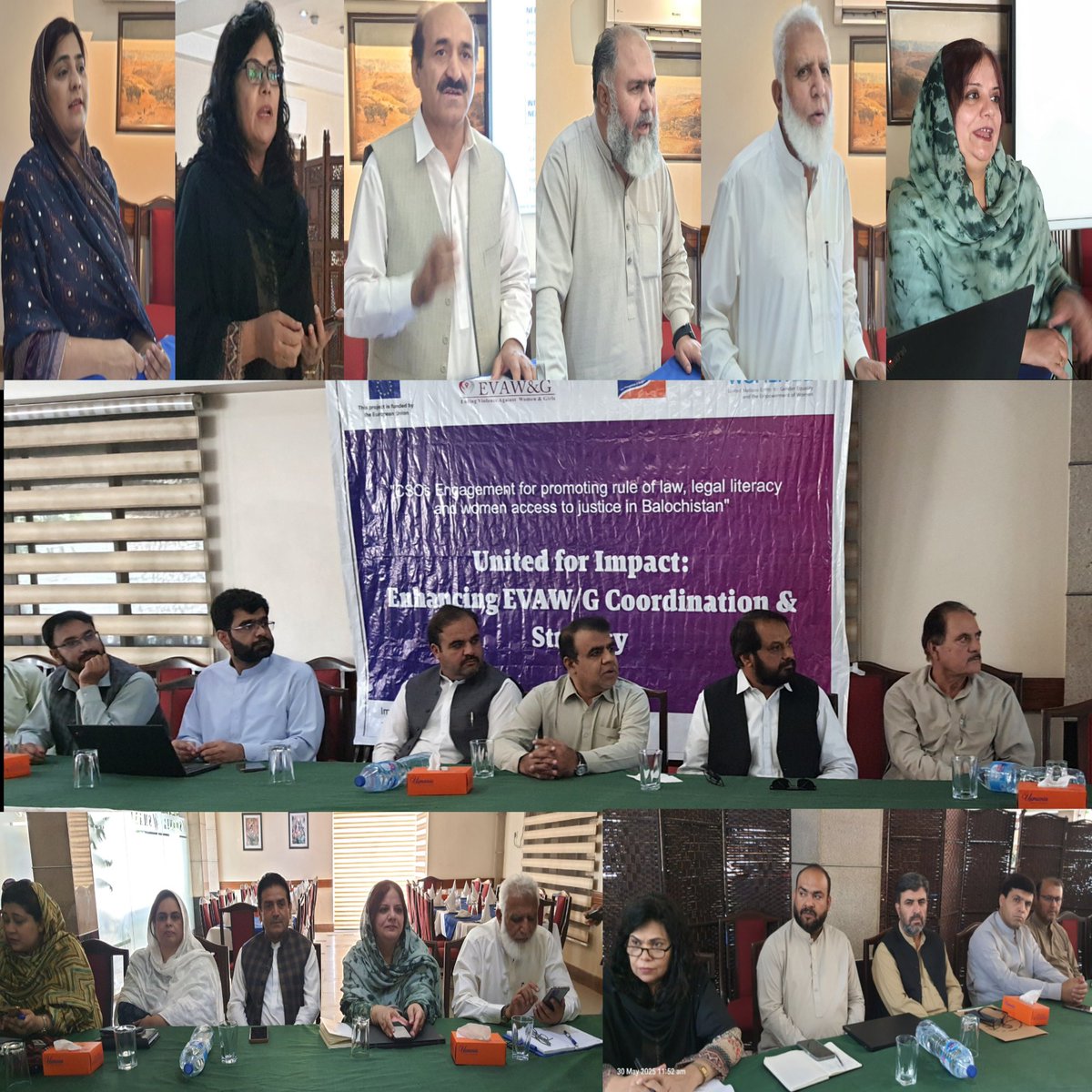 کوئٹہ: ایوا جی الائنس بلوچستان کا مشاورتی اجلاس ترقی فاؤنڈیشن و @UN_WomenPK کے تعاون سے منعقد ہوا۔
🔹 5 سالہ پلان، TORs اور 2025 کی سالانہ حکمتِ عملی پر مشاورت
🔹 عورت فاؤنڈیشن کو نیا سیکرٹریٹ مقرر
🔹 یاسمین مغل بطور کوآرڈینیٹر سامنے آئیں
🔹 32 تنظیموں کی بھرپور شرکت
#EvawG