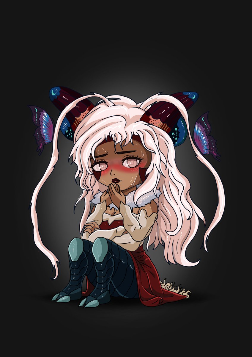 Big thanks to @RafaDoodles for a super cute commission of my OC - What's that? Looking a little nervous there Para! Time to self soothe with a little tune perhaps hehe