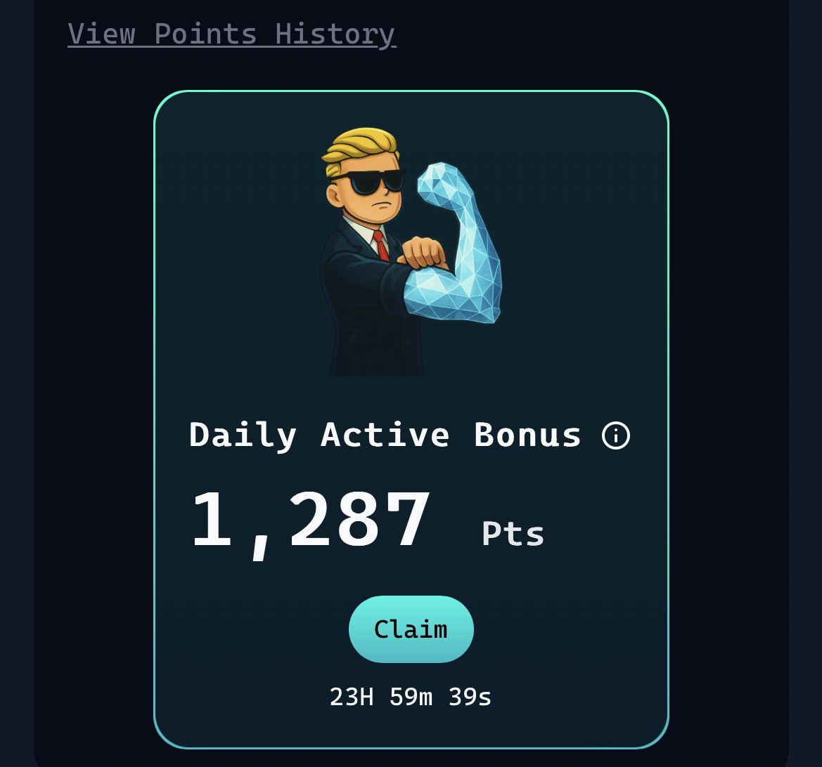 Thin đã tìm ra bí thuật kiếm được thêm pts hàng ngày với vốn ít 1-200$ 😂😂😂

app.virtuals.io/referral?code=…

Anh em nào chơi virtuals thì có thể ủng hộ ref Thin hoặc bỏ ref đi nhé.

Để share bí thuật 😝😝😝